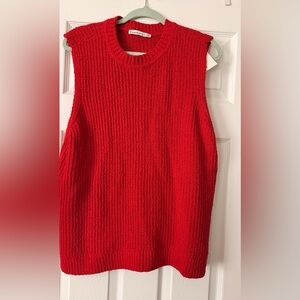 Abercrombie & Fitch Bright Red Knit Top